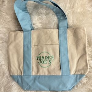 Blue and Cream Tote Bag